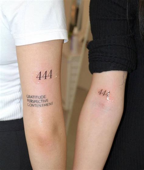 444 friend tattoo meaning|444 Tattoo Meaning: Spirituality, Love & Tattoo Ideas